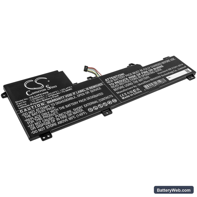 Lenovo IdeaPad 5 Pro Replacement Battery, 15.36V, 4750mAh, Li-Polymer 1