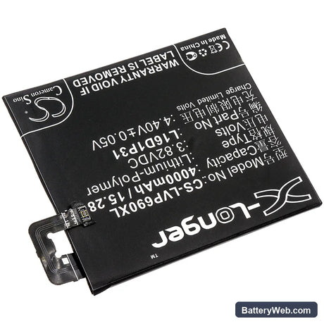 Lenovo Phab 2 Pro Replacement Battery, 3.82V, 4000mAh, Li-Polymer 2