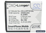 Lenovo P700 Replacement Battery, 3.7V, 2500mAh, Li-ion 5