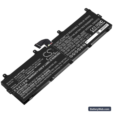 Lenovo ThinkPad P72 Replacement Battery, 11.25V, 8600mAh, Li-Polymer 1