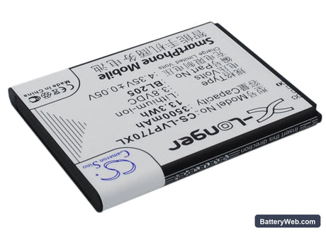 Lenovo P770 Replacement Battery, 3.8V, 3500mAh, Li-ion 3