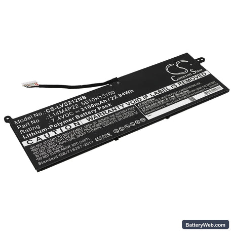 Lenovo IdeaPad S21E-20 Replacement Battery, 7.4V, 3100mAh, Li-Polymer 1
