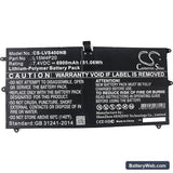 Lenovo Yoga 900S-12ISK Replacement Battery, 7.4V, 6900mAh, Li-Polymer 3