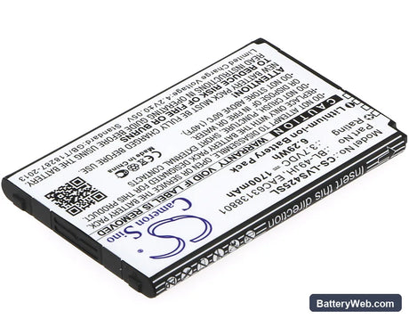 LG K4 Replacement Battery, 3.7V, 1700mAh, Li-ion 2