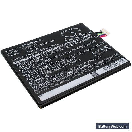 Lenovo IdeaPad S2110A Replacement Battery, 3.7V, 6300mAh, Li-Polymer 1