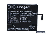 Lenovo S60 Replacement Battery, 3.8V, 2150mAh, Li-Polymer 1