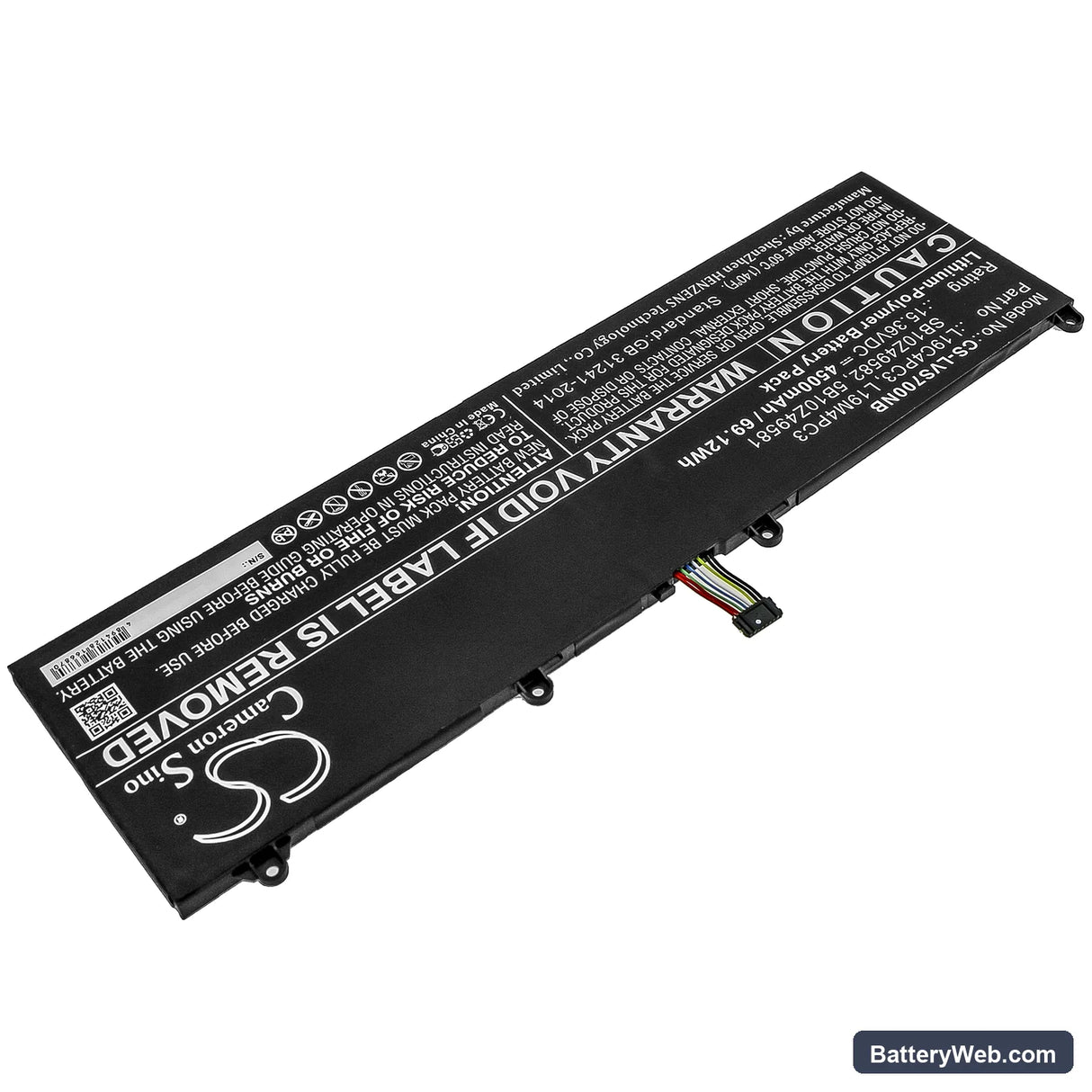 Lenovo Legion S7 Replacement Battery, 15.36V, 4500mAh, Li-Polymer 2
