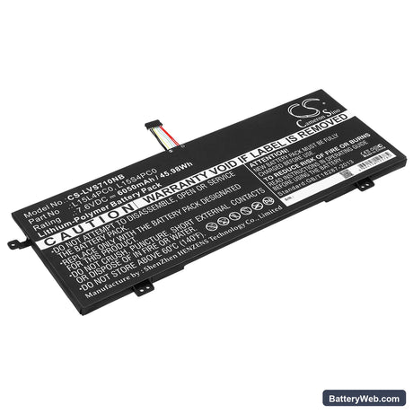 Lenovo IdeaPad 710S Replacement Battery, 7.6V, 6050mAh, Li-Polymer 1