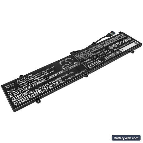 Lenovo Yoga Slim 7 15 Replacement Battery, 15.36V, 4500mAh, Li-Polymer 1