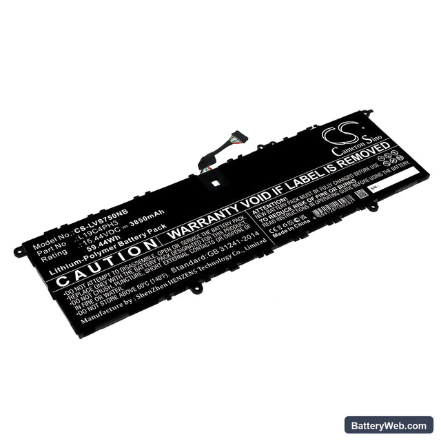 Lenovo Yoga S750-14 Pro Replacement Battery, 15.44V, 3850mAh, Li-Polymer 1