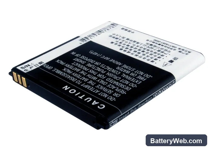 Lenovo A288t Replacement Battery, 3.7V, 1650mAh, Li-ion 3