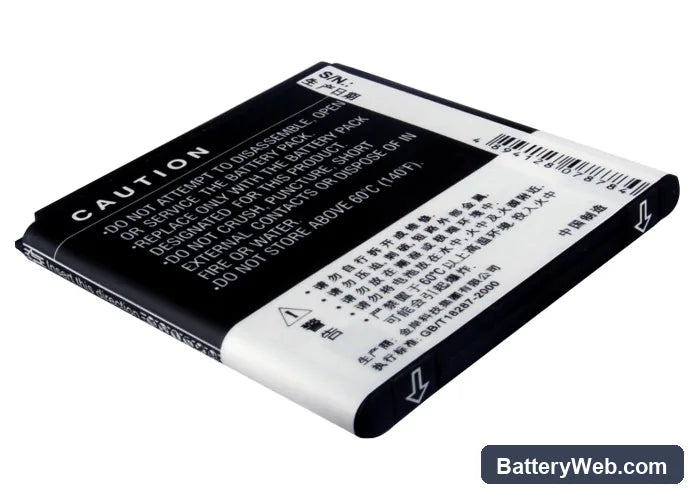 Lenovo A288t Replacement Battery, 3.7V, 1650mAh, Li-ion 4