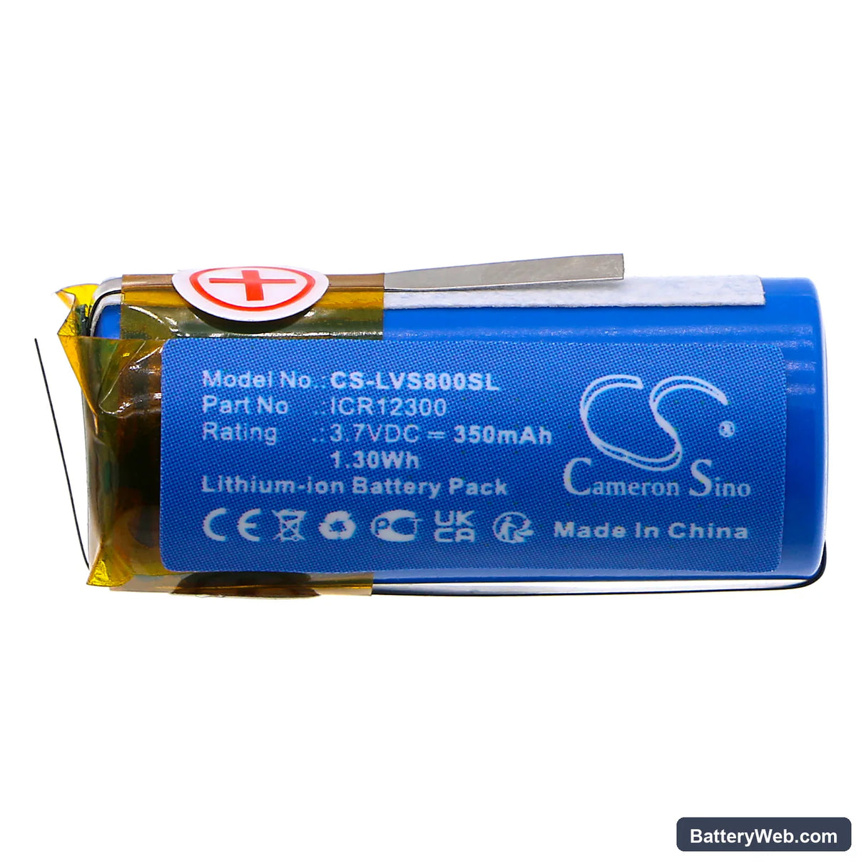 Livescribe Echo Smartpen 8GB stylet Replacement Battery, 3.7V, 350mAh, Li-ion 3