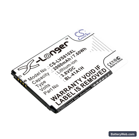LG Transpyre Replacement Battery, 3.8V, 2000mAh, Li-ion 1