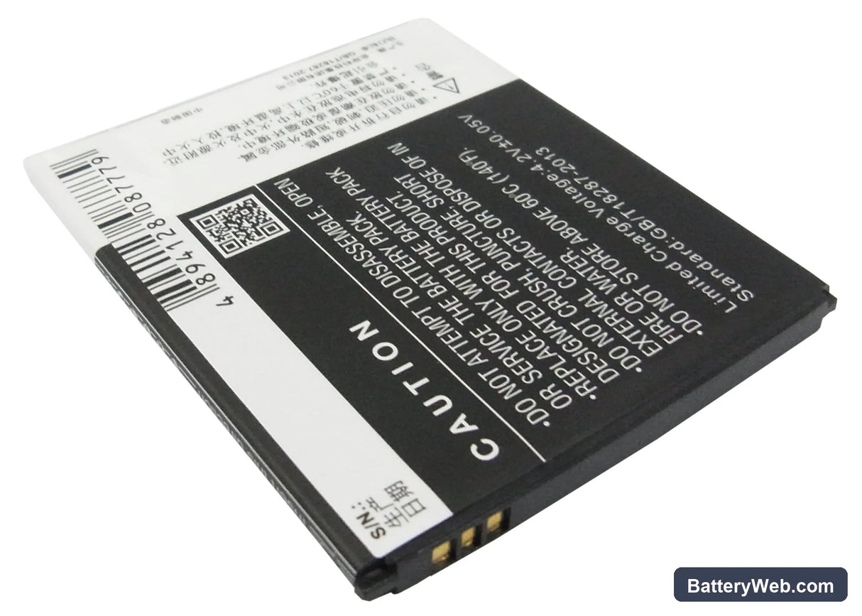 Lenovo S820 Replacement Battery, 3.7V, 2000mAh, Li-ion 3