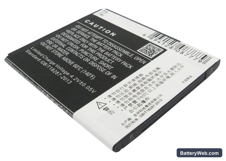 Lenovo S820 Replacement Battery, 3.7V, 2000mAh, Li-ion 4