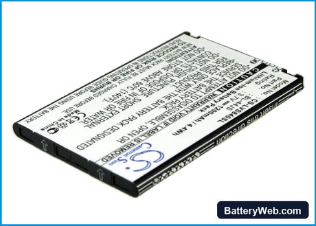 Sprint LS840 Replacement Battery, 3.7V, 1200mAh, Li-ion 3
