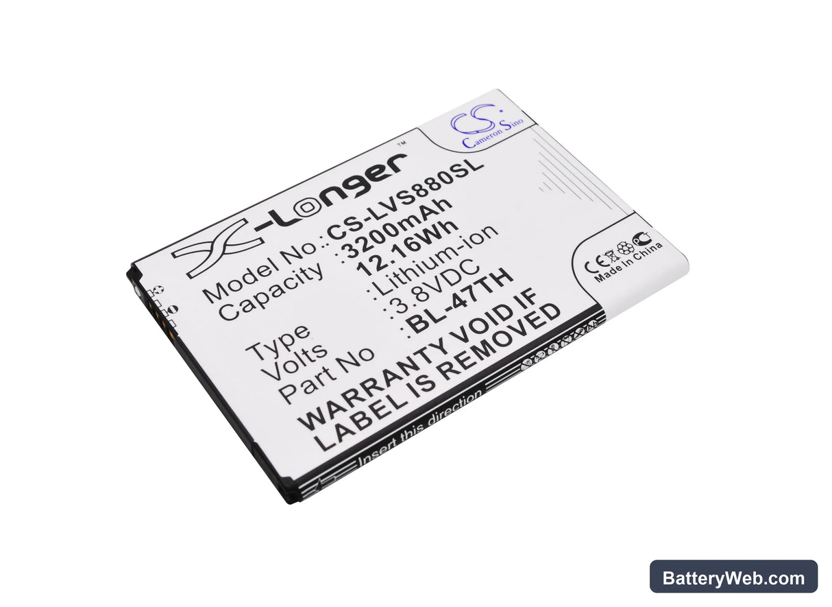 LG G Pro 2 Replacement Battery, 3.8V, 3200mAh, Li-ion 1