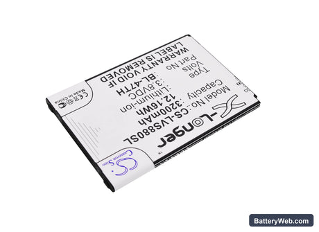 LG G Pro 2 Replacement Battery, 3.8V, 3200mAh, Li-ion 2
