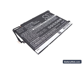 Lenovo Thinkpad 10 Replacement Battery, 3.75V, 8700mAh, Li-Polymer 1