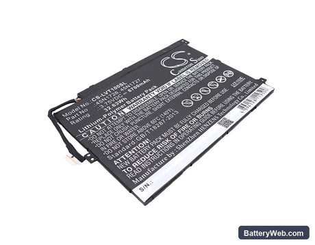 Lenovo Thinkpad 10 Replacement Battery, 3.75V, 8700mAh, Li-Polymer 1