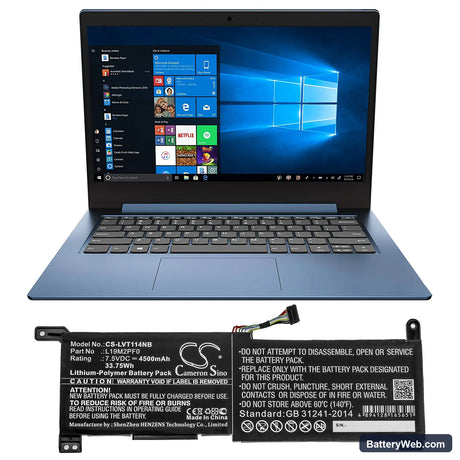 Lenovo IdeaPad 1-11ADA05(82GV) Replacement Battery, 7.5V, 4500mAh, Li-Polymer 5