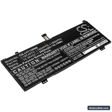 Lenovo Thinkbook Plus-20TG006XAU Replacement Battery, 15.36V, 2850mAh, Li-Polymer 1