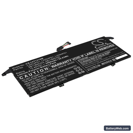 Lenovo ThinkBook 13x ITG 20WJ002LGE Replacement Battery, 15.48V, 3400mAh, Li-Polymer 1