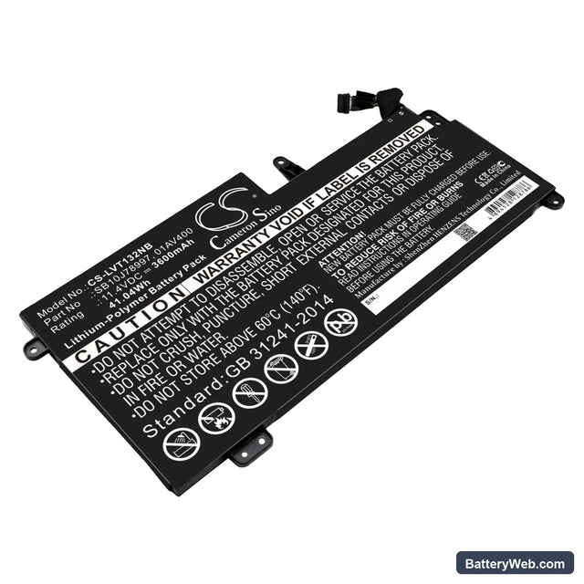 Lenovo ThinkPad 13 Chromebook Replacement Battery, 11.4V, 3600mAh, Li-Polymer 1