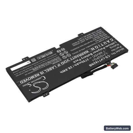 Lenovo 10W-82ST Tablet Replacement Battery, 7.68V, 3750mAh, Li-Polymer 2