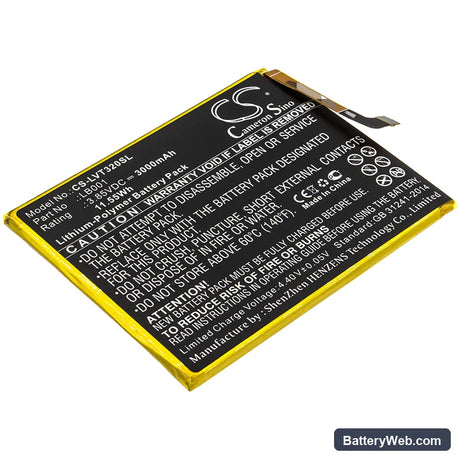 Lenovo K320T Replacement Battery, 3.85V, 3000mAh, Li-Polymer 1