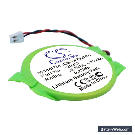 Lenovo ThinkPad Tablet 2 3679-10.1 Replacement Battery, 3V, 75mAh, Lithium 1