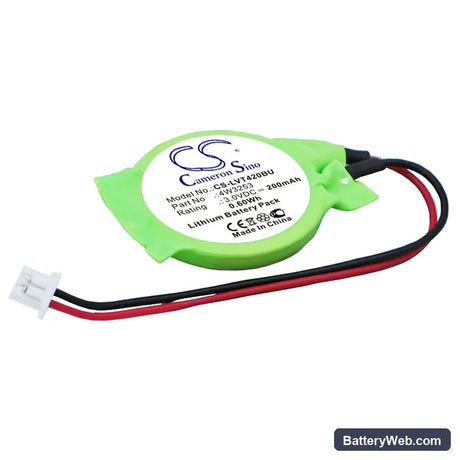 Lenovo Thinkpad T400 Replacement Battery, 3V, 200mAh, Lithium 1