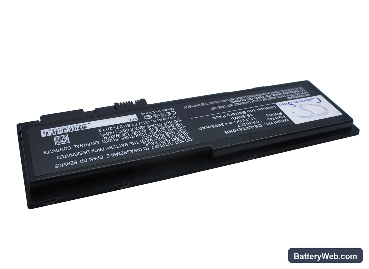 Lenovo ThinkPad T420s Replacement Battery, 11.1V, 3600mAh, Li-ion 3
