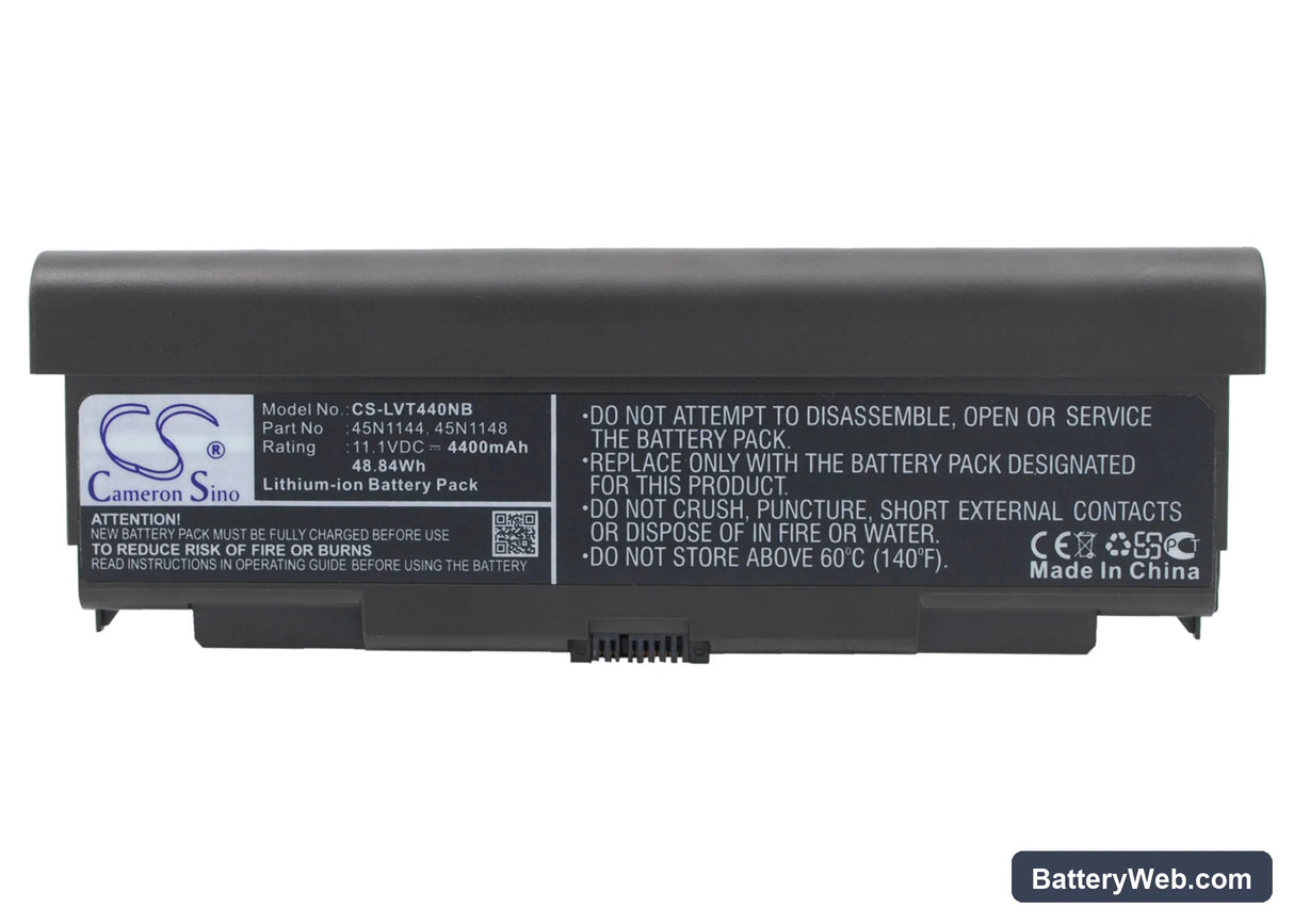 Lenovo ThinkPad T440P Replacement Battery, 11.1V, 4400mAh, Li-ion 1