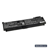 Lenovo ThinkPad T470s Replacement Battery, 11.4V, 2000mAh, Li-Polymer 1