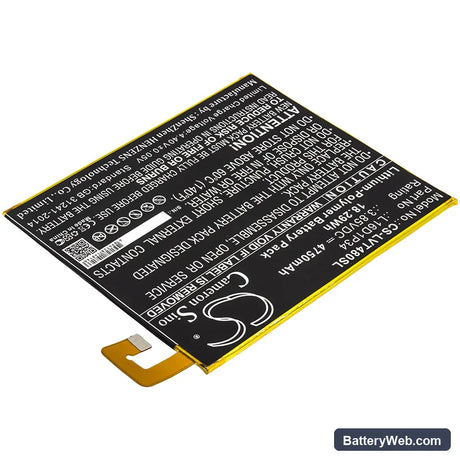 Lenovo Tab4 8 Replacement Battery, 3.85V, 4750mAh, Li-Polymer 2