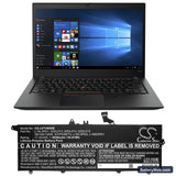 Lenovo ThinkPad T490s(20NX0015CD) Replacement Battery, 11.52V, 4850mAh, Li-Polymer 5