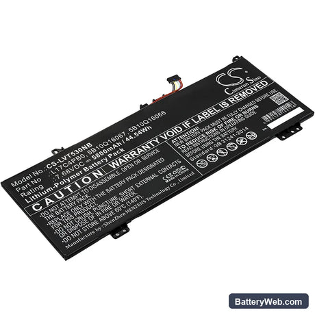 Lenovo Air 14 Replacement Battery, 7.68V, 5800mAh, Li-Polymer 1