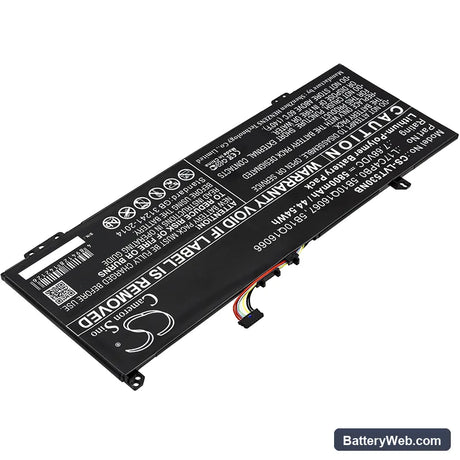 Lenovo Air 14 Replacement Battery, 7.68V, 5800mAh, Li-Polymer 2