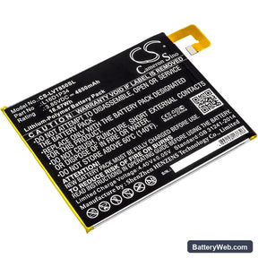 Lenovo Tab 4 Replacement Battery, 3.85V, 4850mAh, Li-Polymer 1