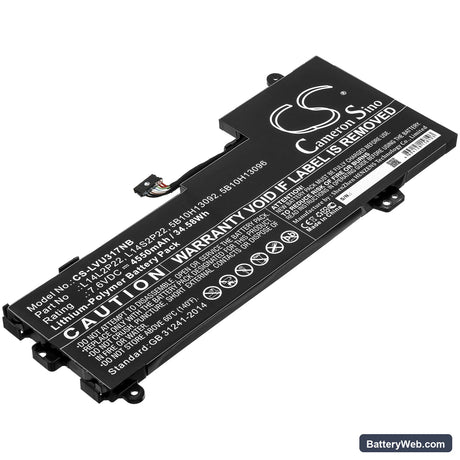Lenovo E31-80-IFI Replacement Battery, 7.6V, 4550mAh, Li-Polymer 1