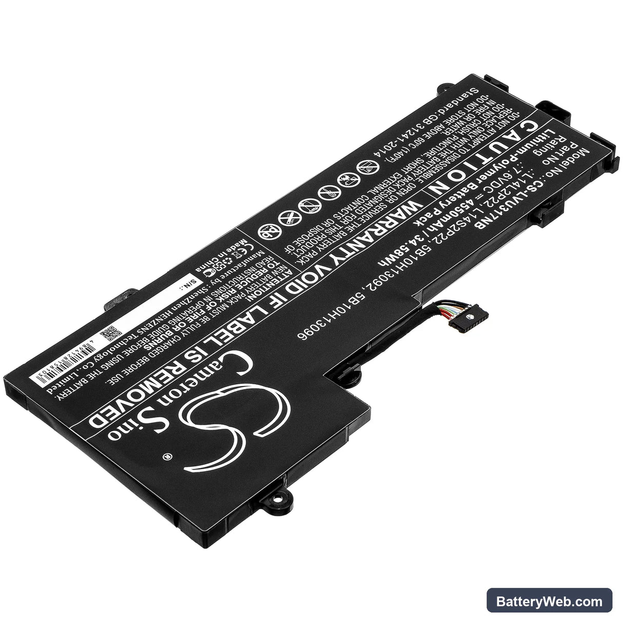Lenovo E31-80-IFI Replacement Battery, 7.6V, 4550mAh, Li-Polymer 2