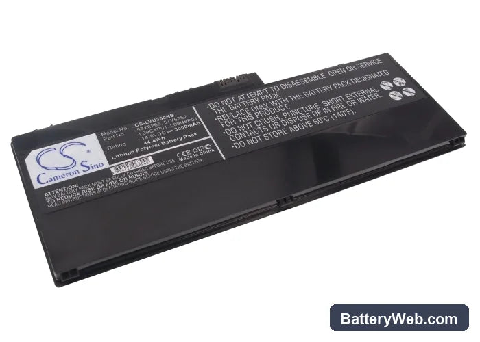 Lenovo IdeaPad U350 Replacement Battery, 14.8V, 3000mAh, Li-Polymer 2
