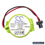 Lenovo Thinkpad X100E Replacement Battery, 3V, 150mAh, Lithium 3