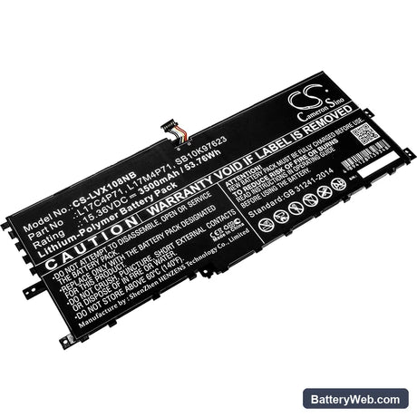 Lenovo ThinkPad X1 Yoga 2018 Replacement Battery, 15.36V, 3500mAh, Li-Polymer 1