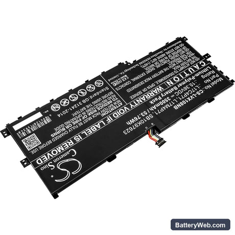 Lenovo ThinkPad X1 Yoga 2018 Replacement Battery, 15.36V, 3500mAh, Li-Polymer 2