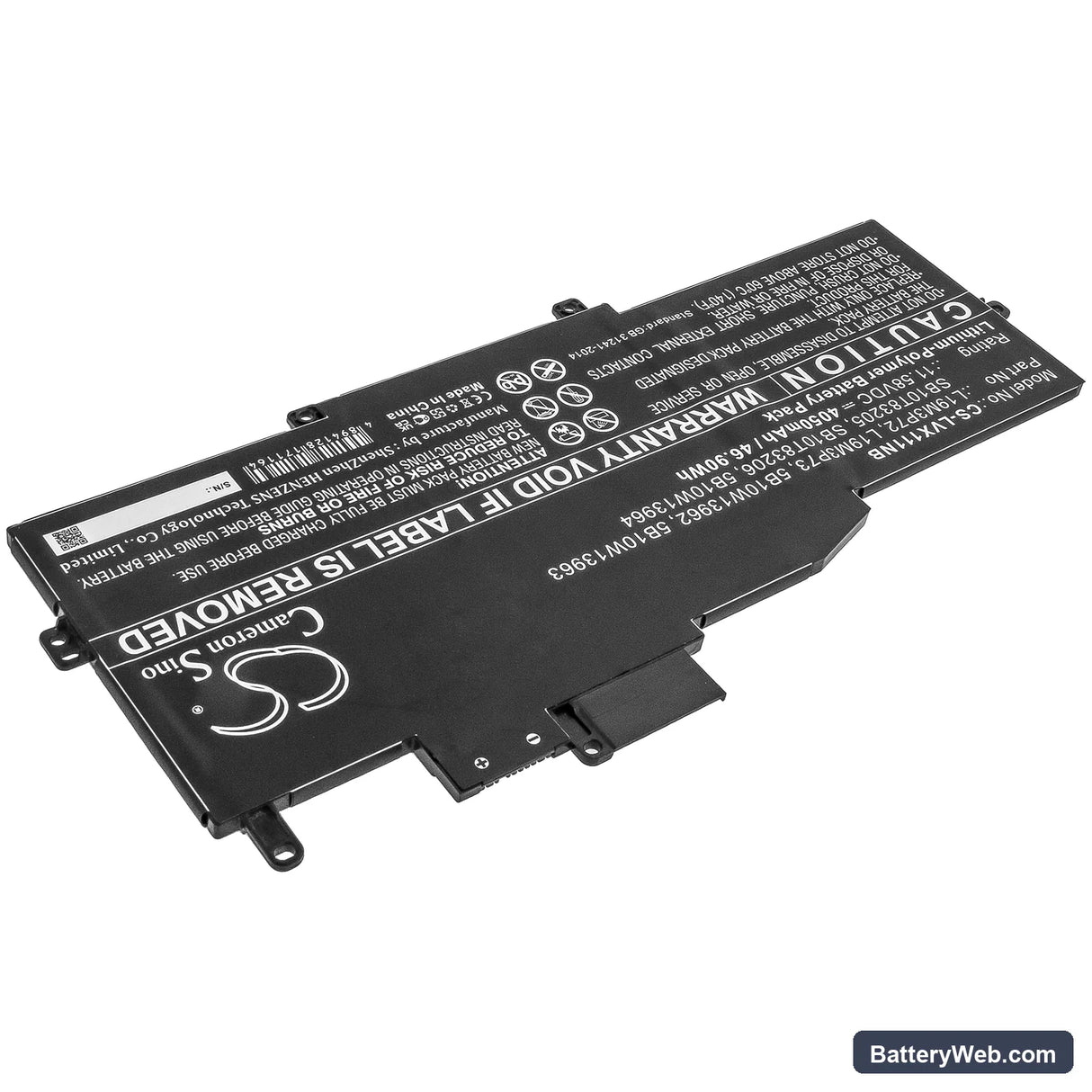 Lenovo ThinkPad X1 Nano Replacement Battery, 11.58V, 4050mAh, Li-Polymer 2