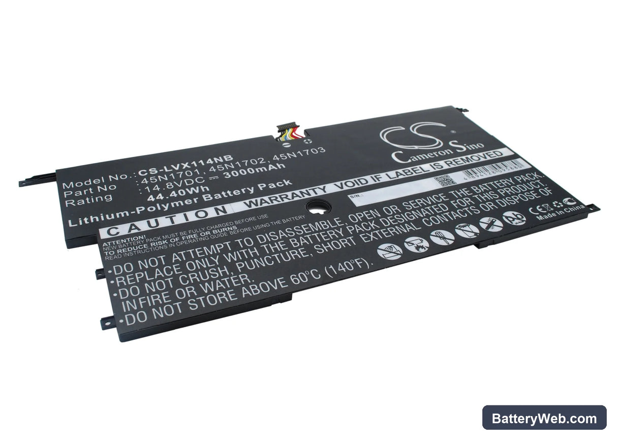 Lenovo ThinkPad X1 Carbon 14 Replacement Battery, 14.8V, 3000mAh, Li-Polymer 2