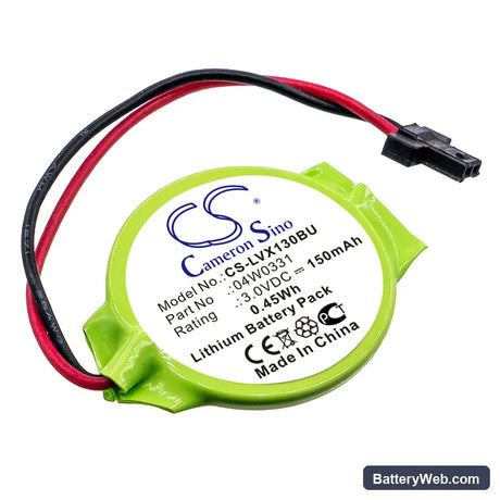 Lenovo ThinkPad Edge laptops ThinkPad Edge 11 Replacement Battery, 3V, 150mAh, Lithium 1